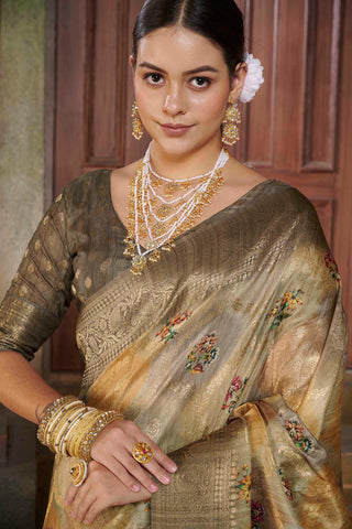 Jacko Bean Colour Saree Savannah